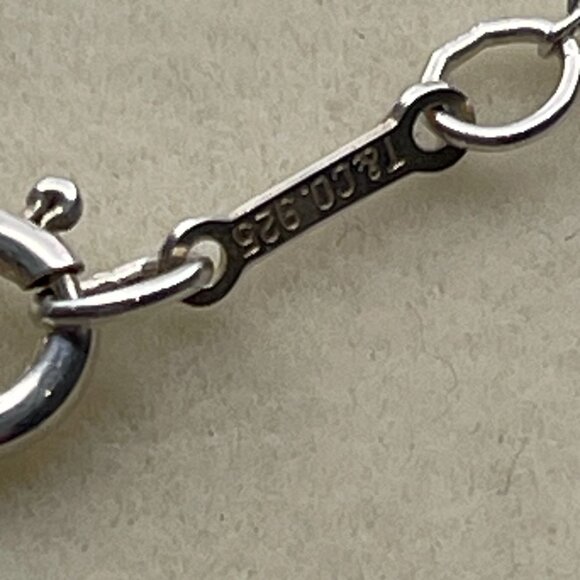 Tiffany & Co 925 Sterling Silver "Loving Heart Pendant" w/ Diamond - Preowned - Picture 5 of 7